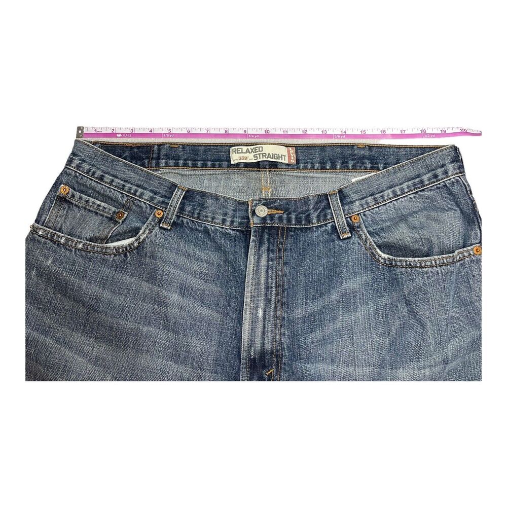 Levi’s 559 Men’s Jeans Blue Relaxed Straight Denim Stretch Measures 39x26.5 - Picture 5 of 13